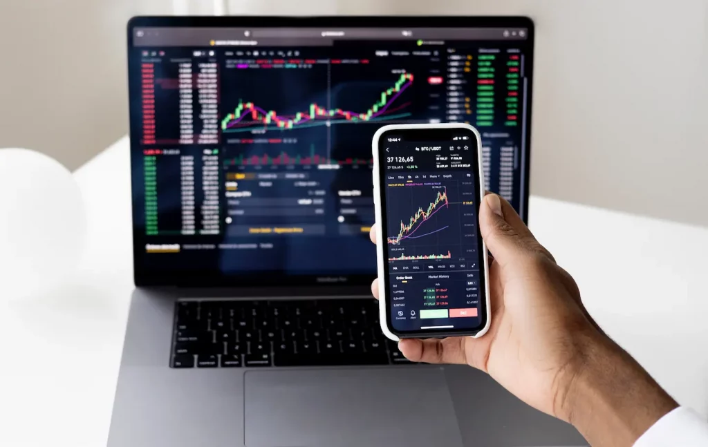 image of laptop and phone