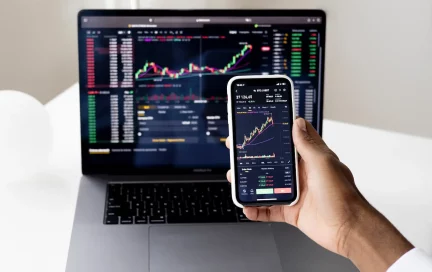 image of laptop and phone